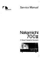 Nakamichi 700-II-Service-Manual 